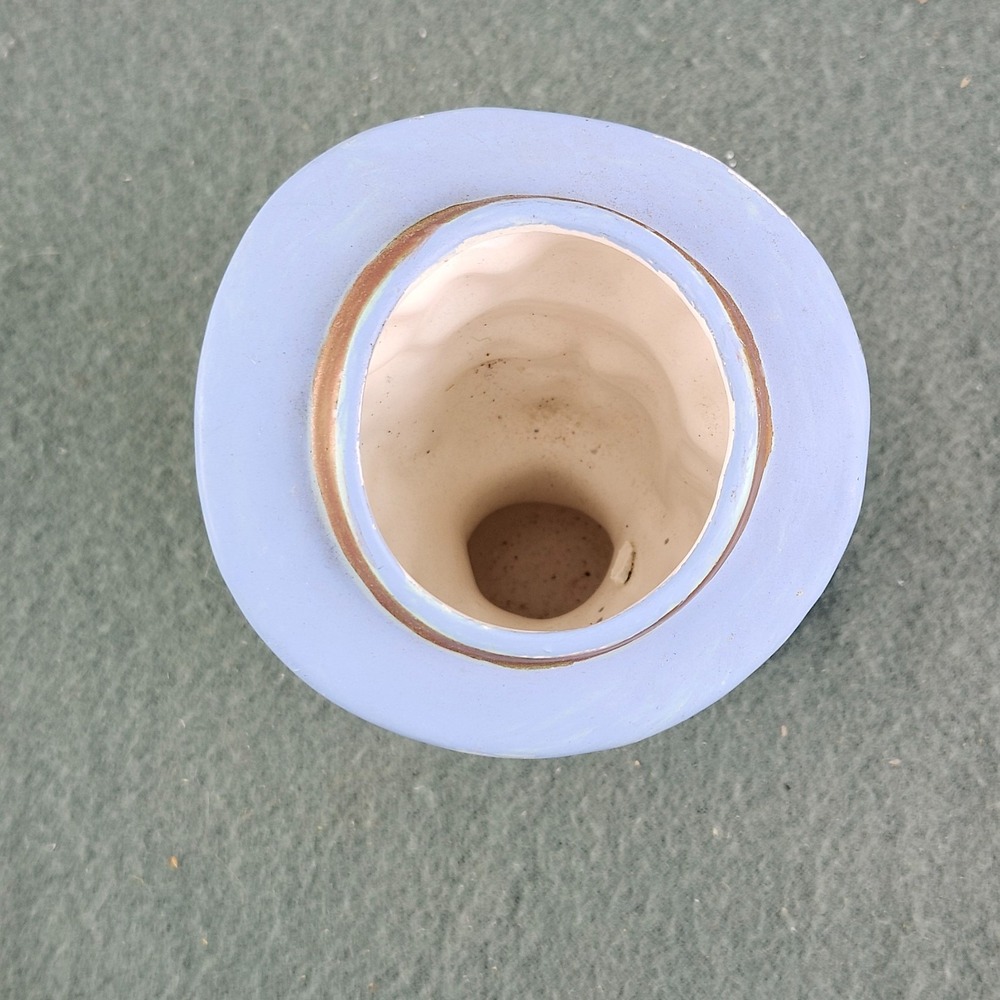 Vintage Japan Tilso Lady Head Vase Faux Necklace Earrings Blue Dress & Hat - Picture 3 of 9